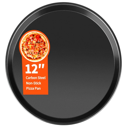 Dinlon Pizza Pan for Oven, 12” Pizza Pan Compatible with Breville Smart Oven BOV800XL BOV845 BOV900, Non-Stick Pizzas Tray for Breville Toaster Ovens Accessories, Replacement for Breville Pizzas Pans
