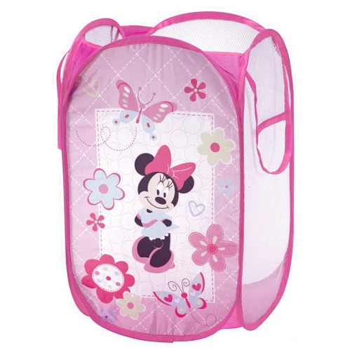 Disney Minnie Mouse Pop Up Hamper, Pink/Aqua