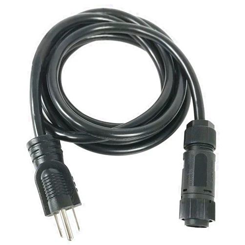 Gavita Power Cord for LED Lights - 120 Volt, 8 ft.,Black