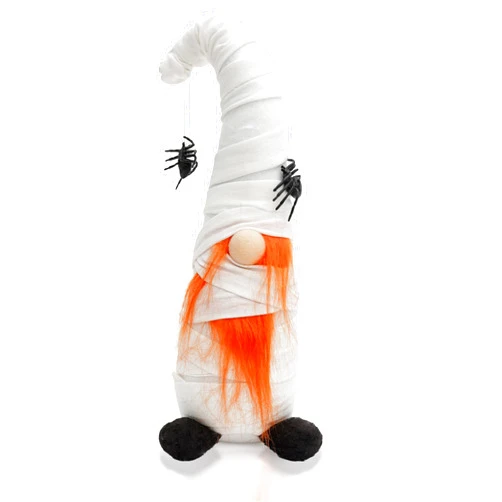 Madanar Mummy Gnome Halloween Plush Swedish Fall Spider Decor for Tiered Tray Shelf Table Decorations (Mummy)