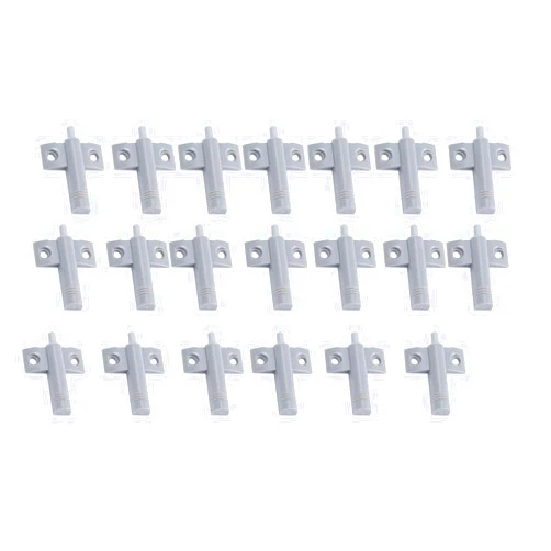 Cyrank 20pcs Soft Closers for Kitchen Cabinet, Grey Plastic Soft Close Kitchen Cabinet Door Stop Drawer Quiet Closer Damper Buffers Plastic Damper Buffer Door Stop Drawer Soft Quiet Close Closer Damper