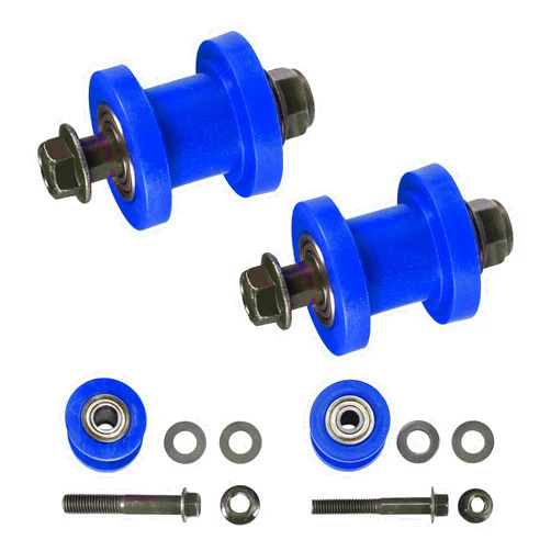 HTBCCHB 8mm and 10mm Chain Roller Pulley Tensioner Wheel Guide Per for Motorcycle Mini Bike Atv 125cc 140cc 160cc SSR XR125 CRF50 KLX110 Pitster Pit Dirt Bike Parts (Blue)