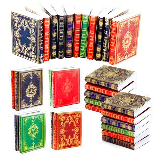 Baaxxango 30 Pack 1:12 Scale Miniatures Dollhouse Books,Assorted Timeless Miniatures Books,Mini Books Dollhouse Decoration,Dollhouse Accessories Toy Supplies for Boys and Girls
