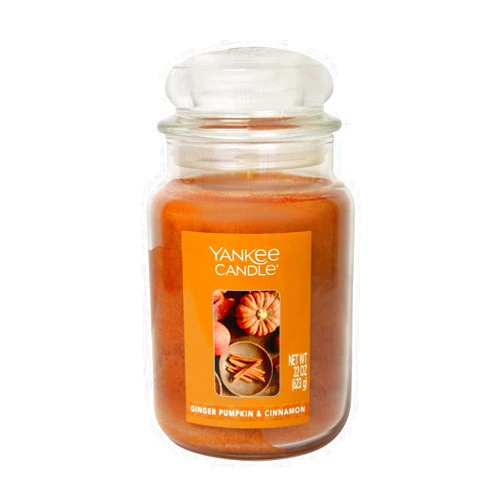 Yankee Candle Large Jar Candle (Ginger Pumpkin & Cinnamon, Large Jar)