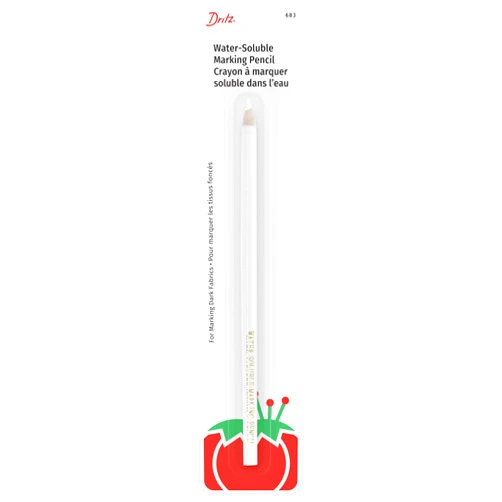 Dritz Water Soluble, White Marking Pencil, 1 Count (Pack of 1)