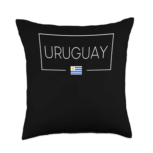 Republica Oriental del Uruguay Flag for Proud & Uruguay Throw Pillow, 18x18, Multicolor