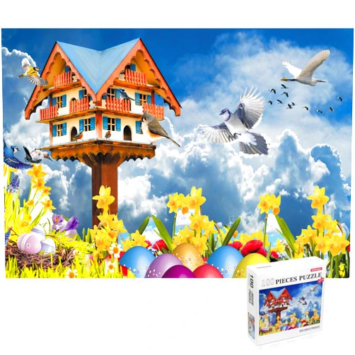 Achhappy 100 Piece Puzzle,Jigsaw Puzzles 100 Pieces 100 Piece Adult Children Puzzles Suitable for Adults Children (B0002 100PCS, 100 PCS)
