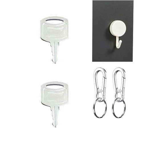KLIVYA Paper Towel Dispenser Key、SCATork 1100 Dispenser Key、TorkSCA Toilet Paper Dispenser Key(Silver) (2)