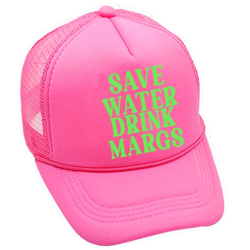 VESNIBA Water Drink Margs Trucker Hat Trendy Vintage Funny Cute Graphic Country Tequila Beer Hat Women Men