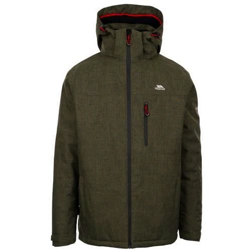 Trespass Mens Fyfinn Warm Winter Padded Waterproof Jacket - Dark Vine Marl - S