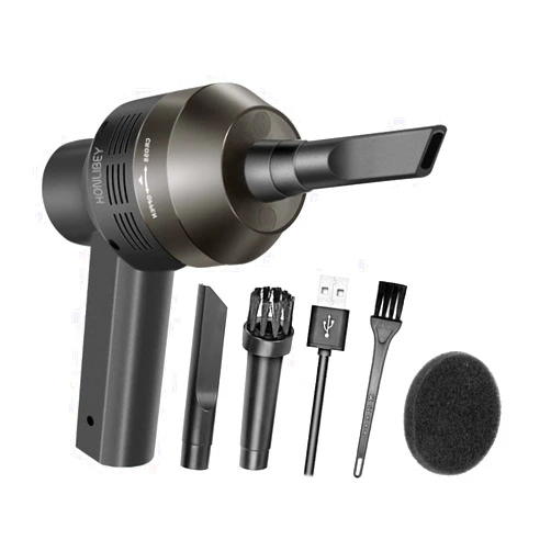 Honlibey New Cordless Mini Computer Vacuum, Portable Vacuum Cleaner Car Vacuum Dust Kit - Cleaning Dust, Hairs, Crumbs, Scraps, Ash for Laptop, Keyboard, Computer,Car, Pet House, Sewing Machine