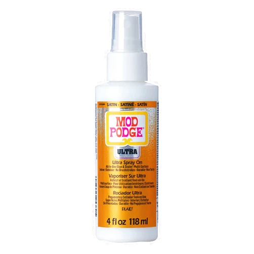 Mod Podge Ultra Satin Glue, 4 fl oz Premium Acrylic Sealer, Perfect for Easy to Apply DIY Arts and Crafts, CS25380, Clear