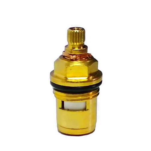 Biadehe Faucet Cartridge, Brass Ceramic Faucet Stem Disc Cartridge Replacement Quarter Turn G1/2