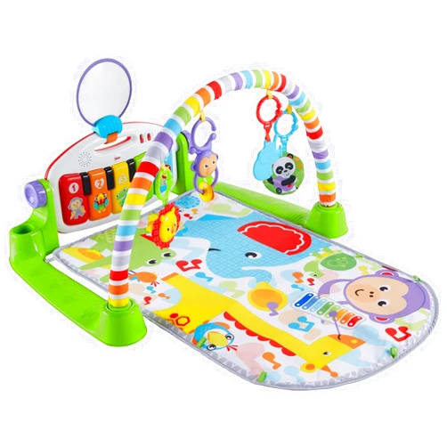 Fisher-Price Deluxe Kick 'n Play Piano Gym, Green, Gender Neutral (Frustration Free Packaging) DELUXE KNP PIANO GYM GN (FFP)
