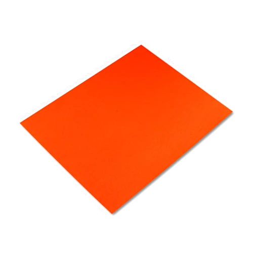 Pacon Four-Ply Railroad Board, 22 X 28, Orange, 25/Carton
