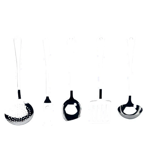 Alessi, Polished Five-Pieces Set, Silver