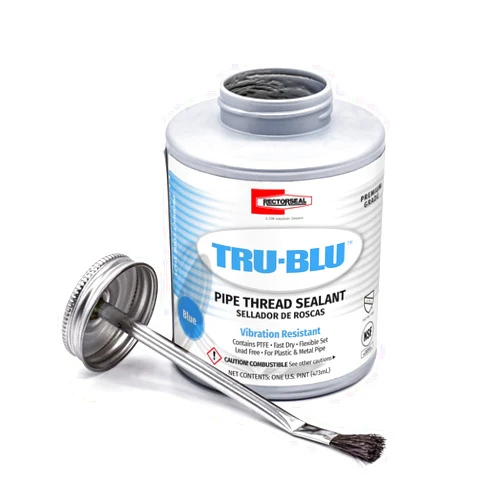 Rectorseal 31431 Pint Brush Top Tru-Blu Pipe Thread Sealant , Blue