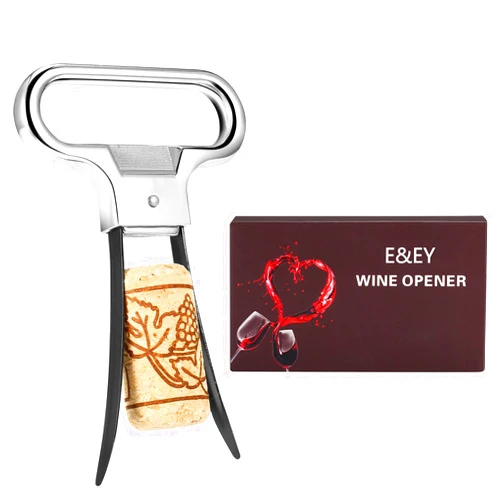 E&EY Ah-So Wine Opener Corkscrew Wine Bottle Opener Two-Prong Cork Puller