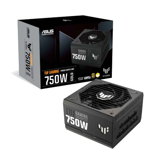 ASUS TUF Gaming 750W Gold (750 Watt, Fully Modular Power Supply, 80+ Gold Certified, ATX 3.0 Compatible, Military-Grade Components, Dual Ball Bearing, Axial-tech Fan, PCB Coating, 10 Year Warranty)