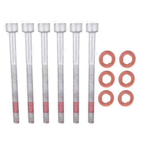 ApplianPar Lower Fuel Injector Nozzle Seal Copper and Bolt Washer Kit for Mercedes-Benz Sprinter 2500 for Dodge Sprinter 2500 Diesel 6Cyl