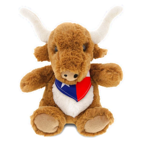 DolliBu Plush Texas Longhorn Stuffed Animal - Soft Plush Huggable Texas Longhorn Plush, Adorable Playtime Plush Toy, Cute Wild Life Cuddle Gifts for Kids & Adults - 8 Inches