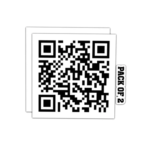 IMPERIAL VIBES | Never Gonna Give You Up Rick Roll Qr Code Sticker Funny Car Truck Van SUV Window Wall Cup Laptop Tumbler 2 Pack 4X4 inches -Imp 027