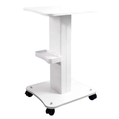 Kalolary Beauty Salon Trolley Cart, Aluminum Alloy Salon Spa Rolling Trolley Stand Mobile Cart with Wheel Beauty Instrument Storage Tray