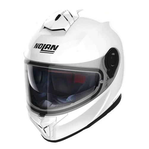 4into1 Nolan N80-8 Solid Motorcycle Helmet - Metal White - Large