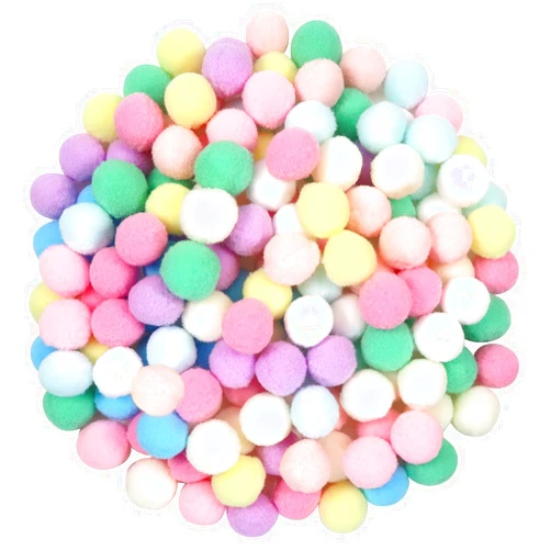 TOAOB THE ONE AND ONLY BABY TOAOB 150pcs Large Pom Poms 1 Inch 10 Colors Craft Pom Poms Fuzzy Pompoms Balls for DIY Crafts Projects Home Decorations