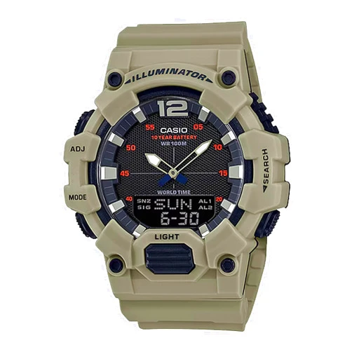 Casio Men's HDC-700-1AVCF Classic Analog-Digital Display Quartz Black Watch