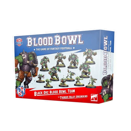 Games Workshop - Blood Bowl: Black Orc Team (The Thunder Valley Greenskins)