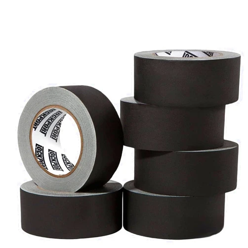 Lockport Black Gaffers Tape 2 inch x 30 Yards - 6 Pack Pro Black Gaff Tape - Value Pack - No Residue, Water Resistant, Non-Reflective, Easy Tear - Multipurpose