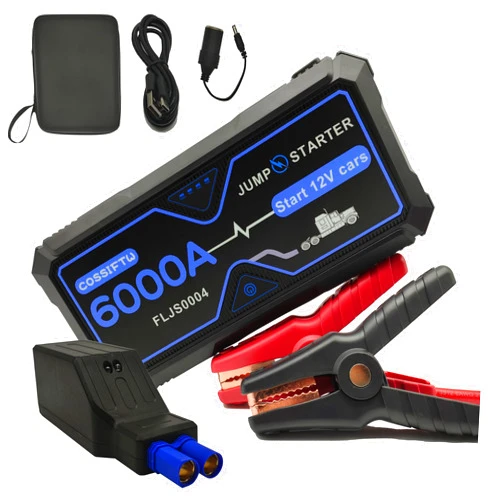 COSSIFTW 6000A Jump Starter Portable Charger 12V Auto Starting Device Emergency Battery Booster for Heavy Duty Lorry/Semi-Truck