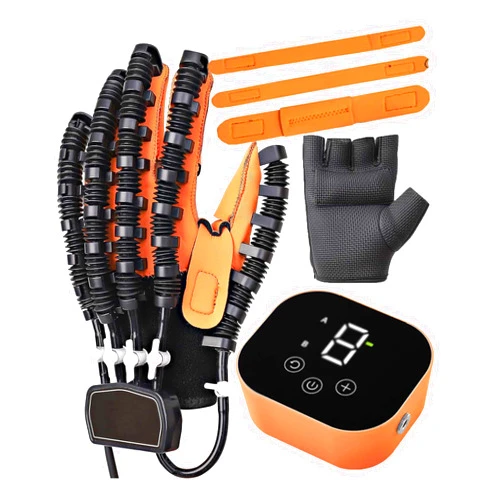 OUOQNUE Both Hands Rehabilitation Robot Gloves, 2024 Electric Hand Function Equipment, Stroke Hemiplegia Fingers Recovery Massage Therapy, Finger Robot Rehab Gloves