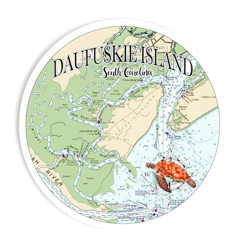 MapMom Daufuskie Island SC | 3.5 Inch Wood Magnet Keepsake/Souvenir | High Definition Ink Printed On a Wood Magnet | Perfect Gift for that Perfect Person