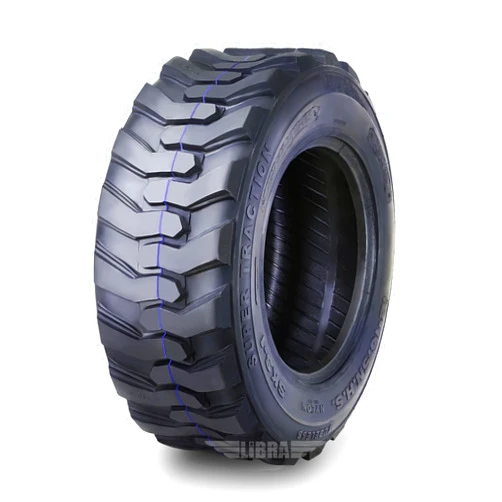 SUPERGUIDER New Heavy Duty 12-16.5 12x16.5 12 Ply Skid Steer Tire w/Rim Guard
