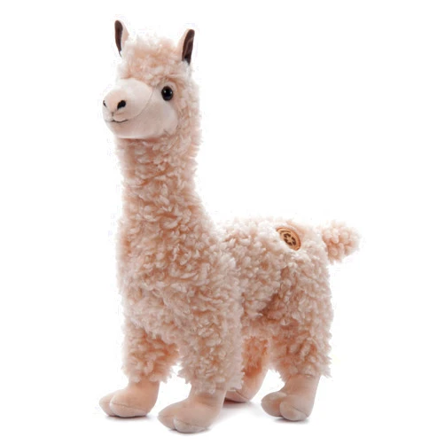 The Petting Zoo Alpaca Stuffed Animal Plushie, Gifts for Kids, Wild Onez Zoo Animals, Alpaca Plush Toy 14 inches