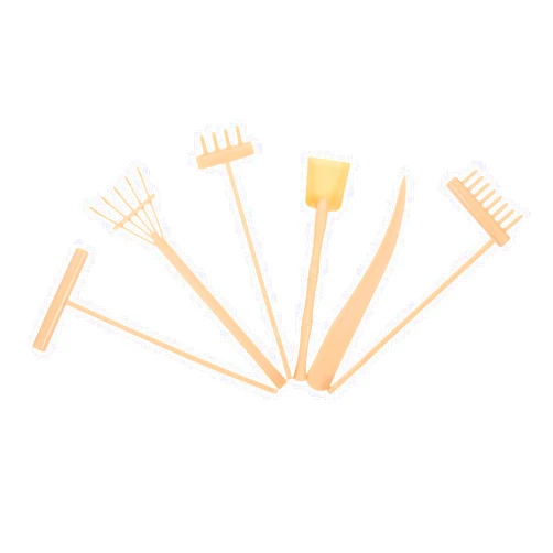 GOOHOCHY 6pcs Zen Sand Table Rake Zen Garden Supplies Zen Garden Tools for Desk Rake Adornments Zen Garden Accessories Plastic Rake Crafts Sand Tray Tools Zen Garden Rake Sand Table Tool