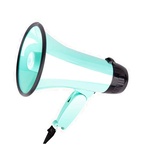 MyMealivos Portable Megaphone Bullhorn 20 Watt Power Megaphone Speaker Voice and Siren/Alarm Modes with Volume Control and Strap