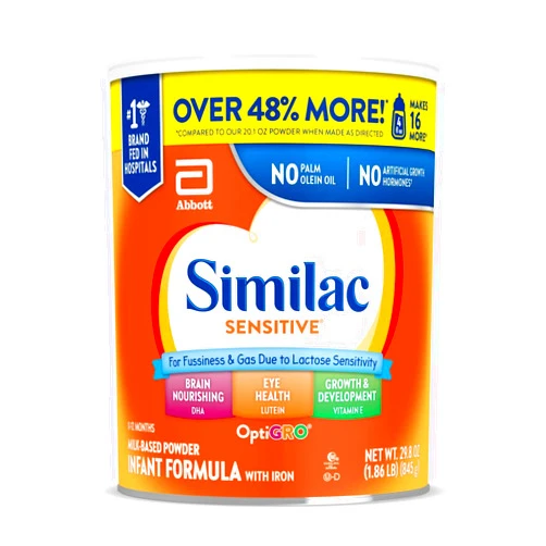 Similac Sensitive Infant Formula, Stage 2, Powder, 29.8 Ounces (Pack of 4)