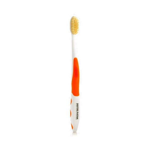 MOUTHWATCHERS Dr Plotkas Extra Soft Flossing Toothbrush by Mouthwatchers | Manual Soft Toothbrush for Adults | Ultra Clean Nano Toothbrush | Good for Sensitive Teeth and Gums | 1 Orange Toothbrush