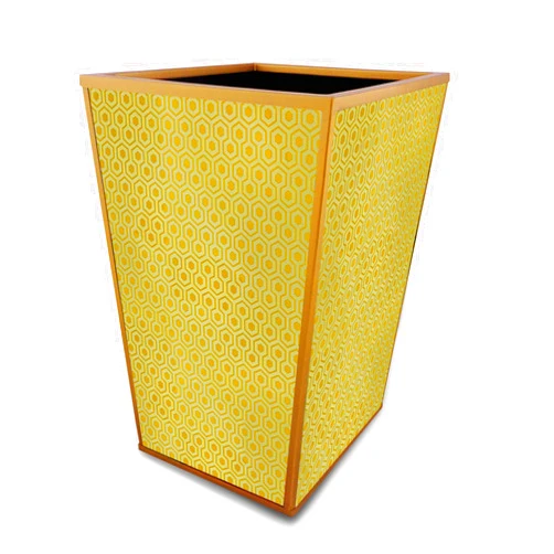 Ducoteduparc Garbage can - Golden Art Deco - Handmade Decorative Waste Basket