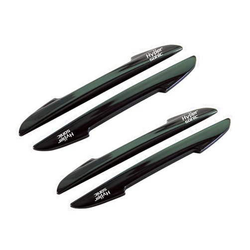 Hypersonic Black Car Door Edge Guard Trim Molding Crash Scratch Protector 4PCS