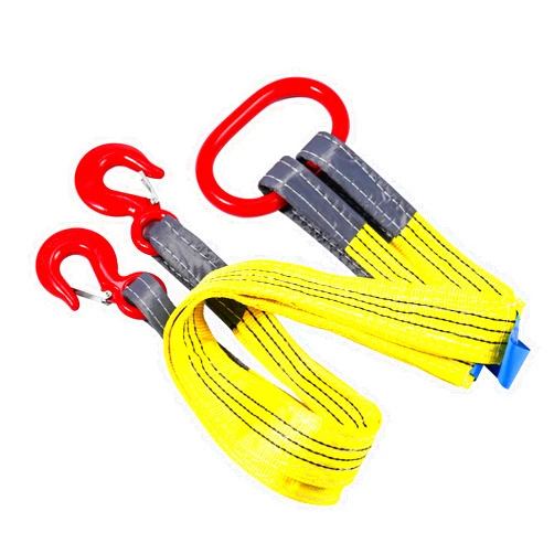 Vigtayue Lifting Slings Straps with Hooks, 3.3 Feet Two Leg Bridle Web Sling, 13227 Pounds Capacity, Polyester Webbing Rigging Straps for Engines, Cranes, Hoists