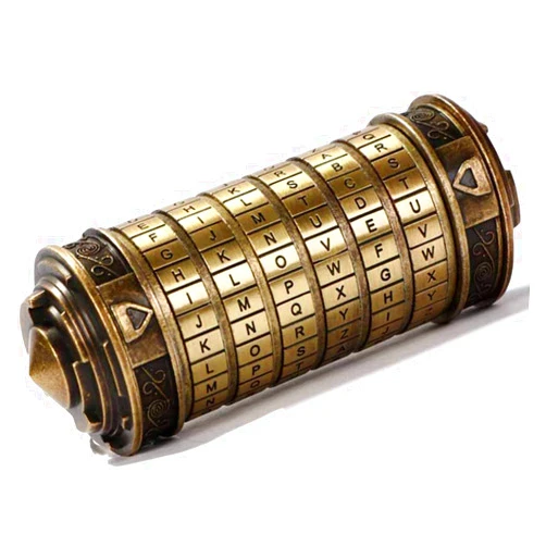 Coejokno Cryptex Da Vinci Code Mini Cryptex Lock Puzzle Boxes with Hidden Compartments Anniversary Valentine's Day Romantic Birthday Gifts for Her Gifts for Girlfriend Box for Men