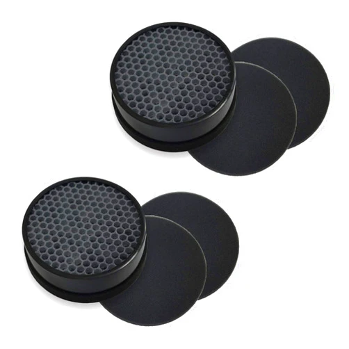 PUREBURG Replacement Filter Compatible with GENIANI G-2000-FL & TCL CISNO iHome KJ65F-A1 KJ65F-A2 Air Purifiers,2-Pack H13 HEPA Activated Carbon Pre-Filters Air Clean