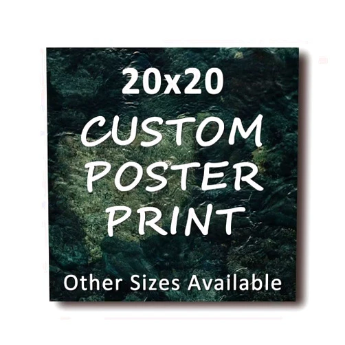 LUTFI Custom Posters - Get Full Color Photo Quality Prints - Poster Printing Services - Upload Images to Create Your Own Personalized Posters - 20x20 inches