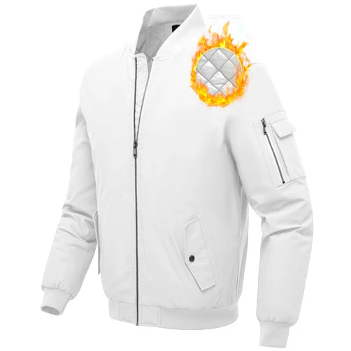 BGOWATU Men's Jacket Windproof Quilted Bomber Jackets Casual Fall Winter Warm Padded Coats Outwear