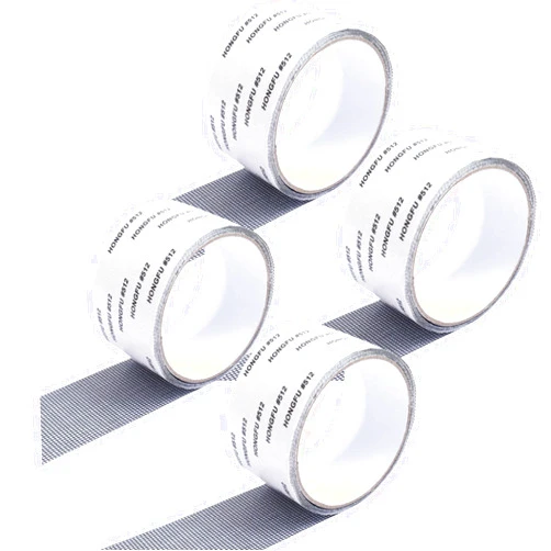 Generic Screen Door Repair Kit, Screen Repair Kit, Window Screen Repair Kit, Screen Rrepair Kit for Windows Or Doors, Strong Adhesive Screen Patch Repair Kit Fiberglass Screen Tape Mesh Repair (4)