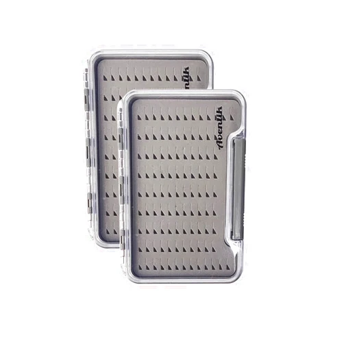 Aventik Waterproof Fly box,Waterproof Floating Fishing Lure Box (Small, Grip Foam Fly Box)